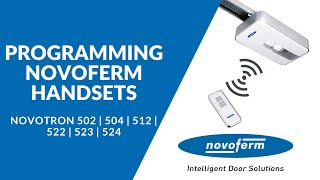 How to Program Novoferm Handsets [upl. by Ehling434]