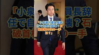 「小泉選対委員長辞任で自民党崩壊？石破首相の次の一手は？」 hamachannel 小泉進次郎 小泉選対委員長辞任 石破茂 shorts [upl. by Honora818]