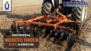 Universal Mounted Tandem Disc Harrow  Universal Implements [upl. by Sonstrom213]