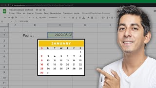 Como insertar un CALENDARIO en una celda GOOGLE SHEETS 2022 [upl. by Buchanan383]