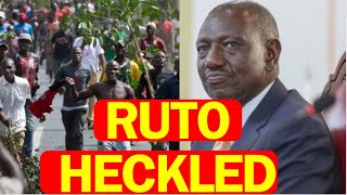 Ruto Impromptu Visit In Nyayo Ends In Shame As Hostile Crowd Reject Him Security Forced Act [upl. by Kessel]