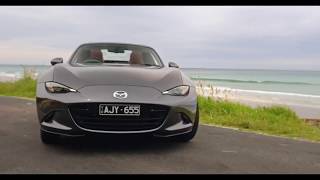 Why a Mazda MX5 RF is a near perfect car including cutaway view of ROOF in motion ROAD TEST [upl. by Adnaram]