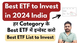 Best ETF to Invest in 2024 India  Best ETF For Long Term Investing  Best Index Based ETF in India [upl. by Aslehc]