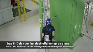 Derope evacuatiesysteem  redding op een ladder  Tractel [upl. by Krid835]