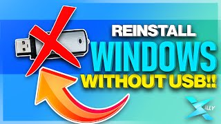 HOW TO REINSTALL WINDOWS WITHOUT USB [upl. by Zinck]