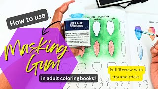 Masking Gum REVOLUTIONIZES Adult Coloring Books  Tips and Tricks adultcoloringsupplies [upl. by Breban]