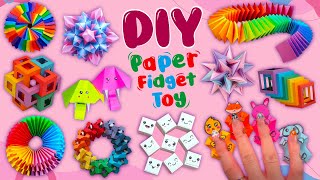 12 DIY Magic Paper Fidget Toy Crafts  Viral TikTok Fidget Videos  How to Make Funny Paper Toys [upl. by Hada]