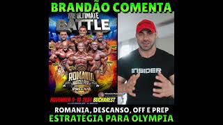 Brandão fala estratégia para Olympia 25 👀🔥 brandao romania mrolympia bodybuildingfisiculturismo [upl. by Winikka]