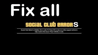 How to fix Social club errors in GTA V [upl. by Darrin]