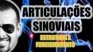 Sistema Articular Estrutura e funcionamento das articulações Sinoviais  Anatomia  VideoAula 038 [upl. by Yrral]