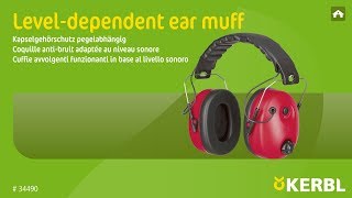 Leveldependent ear muff 34490 EN [upl. by Nolahc]