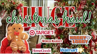 HUGE CHRISTMAS DECOR HAUL  CHRISTMAS DECOR INSPIRATION  All the stores in one haul [upl. by Adni427]