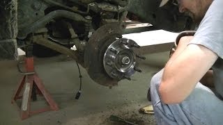 02 Chevy Dually Front Wheel Bearing Replacement quotPart 2 of 2quot [upl. by Johannessen854]