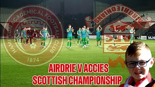 AIRDRIE V ACCIES  SCOTTISH CHAMPIONSHIP [upl. by Solohcin]