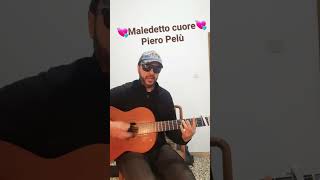 MALEDETTO CUORE  Piero Pelù  Accordi e Arpeggio [upl. by Neibart]