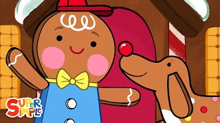 Gingerbread House  Kids Songs  Super Simple Songs [upl. by Ahsahtan]