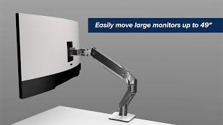 Ergotron HX Monitor Arm Top Features amp Benefits [upl. by Llednor]