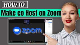 How to make someone a co host on zoom 2024  co host option in zoom [upl. by Sinclair385]