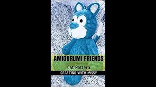 Amigurumi Friends Cat Pattern Nose Crochet Tutorial [upl. by Atarman316]