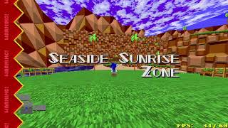 XSonic speedrun in Seaside Sunrise Zone 05385 [upl. by Padraic]