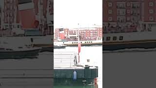 Paddle steamer Waverley departing Portsmouth harbour portsmouth waverley paddlesteamer [upl. by Kristy507]