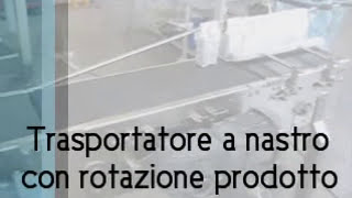 Nastro trasportatore con sistema di rotazione prodotto  PRL Tecnosoft [upl. by Ahsienel]