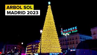 El Árbol de la PUERTA del SOL 🎄  LUCES de Navidad MADRID 2023 ⭐️ [upl. by Ynnot86]