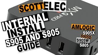 SCOTTELEC INSTALL TO INTERNAL AMLOGIC S805 S905 LibreELEC Multi System Retro Gaming OS [upl. by Jorie]