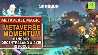 Metaverse Momentum Ep93 Sandbox Decentraland amp Axie In Focus  30 TV [upl. by Gunning919]