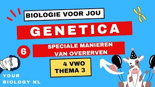 4 vwo  Genetica  6  Speciale manieren van overerven [upl. by Yevoc993]