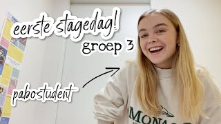 mijn eerste stagedag bij groep 3 voorbereidingen tips etc [upl. by Aicirtap]