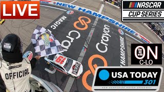 🔴USA Today 301 at New Hampshire Live Nascar Cup Series Play by Play Live Leaderboard amp more [upl. by Moriyama369]