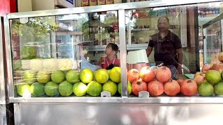 Pineapple Shake making of Famous juice stall shortsvideo fastfoodcorner streetfoodrecipes food [upl. by Rourke]