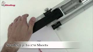 Novus B54 Heavy Duty Professional Long Arm Stapler Demo [upl. by Beitnes]