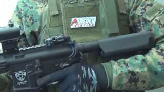 APS Guardian ASR111 EBB Airsoft Gun Overview [upl. by Neyuq186]