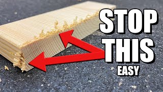 Two Ways to Stop Wood Tear Out on a Miter Saw shorts [upl. by Avirt]