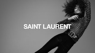 SAINT LAURENT  FALL 2021  INDYA MOORE [upl. by Ynelram]