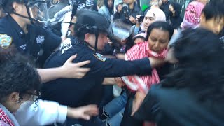 ARRESTS and Clashes at quotFlood Manhattan for GAZA on EIDquot [upl. by Valeda604]