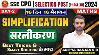 🔴Complete Simplification in One Shot  16 Din 16 Marathon  SSC CPO  Selection Post  Aditya Ranjan [upl. by Marina243]