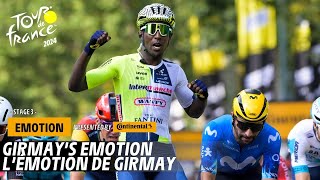 Winners emotion  Stage 3  Tour de France 2024 [upl. by Sartin]