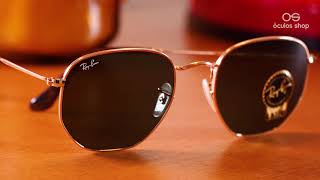 Ray Ban Hexagonal RB3548  Unboxing [upl. by Rellia]