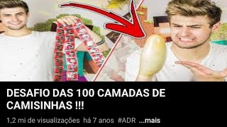 A modinha de 100 camadas do YouTube [upl. by Aneis]