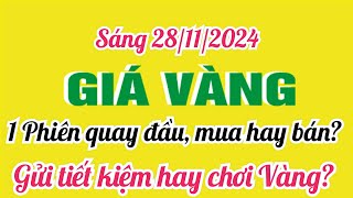 Giá vàng hôm nay 9999 ngày 28 tháng 11 năm 2024 GIÁ VÀNG NHẪN 9999 Bảng giá vàng sjc 24k 18k 14k [upl. by Odnanreh]