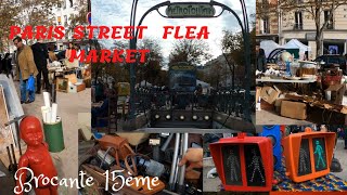 PARIS 🇫🇷 FLEA MARKET  Vth VLOG  Metro Pasteur 15th Arrondissement  VINTAGE ANTIQUES MARKET [upl. by Boynton]