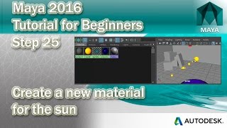 25 Create a texture for the Sun  Use incandescence in Maya 2016 [upl. by Yliram513]