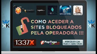 Tutorial Como Desbloquear e Aceder a Sites Bloqueados TugaFlixWindows 78102018 [upl. by Nylac403]