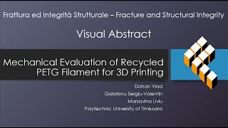 Mechanical evaluation of recycled PETG filament for 3D printing [upl. by Elatia]