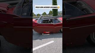 auto autobahn fahrschule unfall beamng funny crash fail [upl. by Bartko]