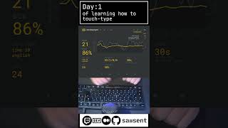 learning touchtyping day 1 [upl. by Asoj]