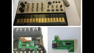 KORG Volca Keys  MIDIkeys MIDI mod Installation Video [upl. by Fowler546]